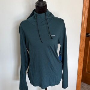 Columbia Dark Teal Hooded Top